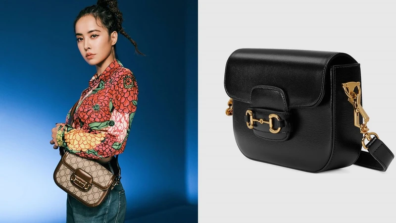 Gucci 1955 Horsebit mini,NT80,100(左)、Gucci 1955 Horsebit mini,NT92,400(右) Gucci 1955 Horsebit mini,NT80,100(左)、Gucci 1955 Horsebit mini,NT92,400(右)