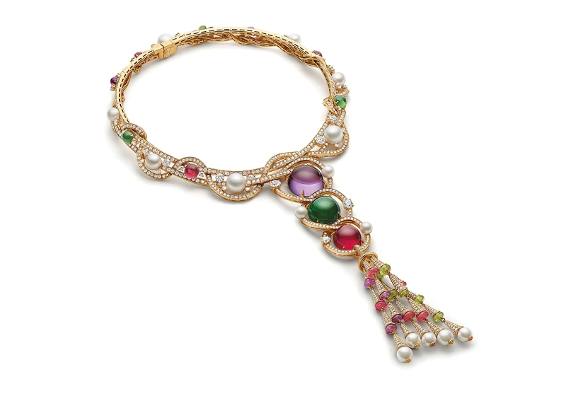 BVLGARI BAROCKO系列Gem Costellation頂級彩寶與鑽石項鍊