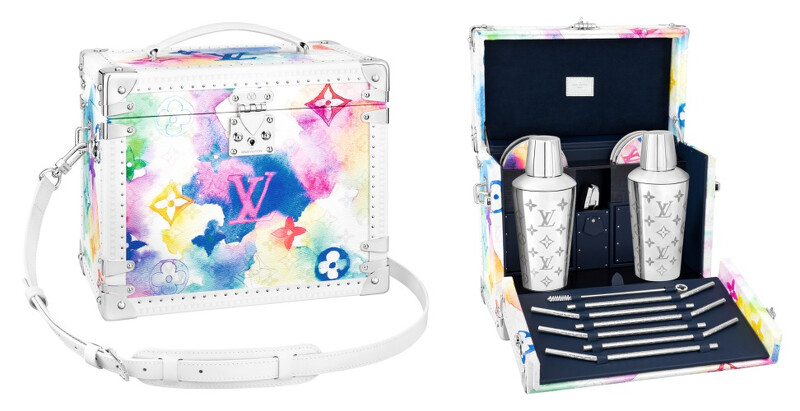 LV水彩暈染漸層調酒箱Cocktail Trunk，售價NT$830,000