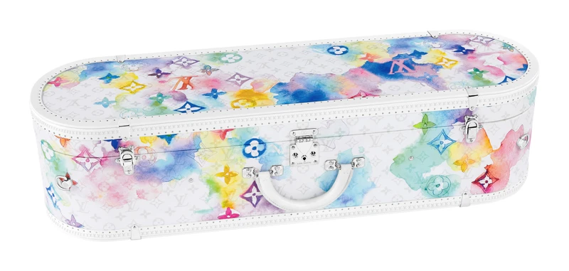 LV水彩暈染漸層滑板箱Skateboard Trunk，售價NT$1,880,000