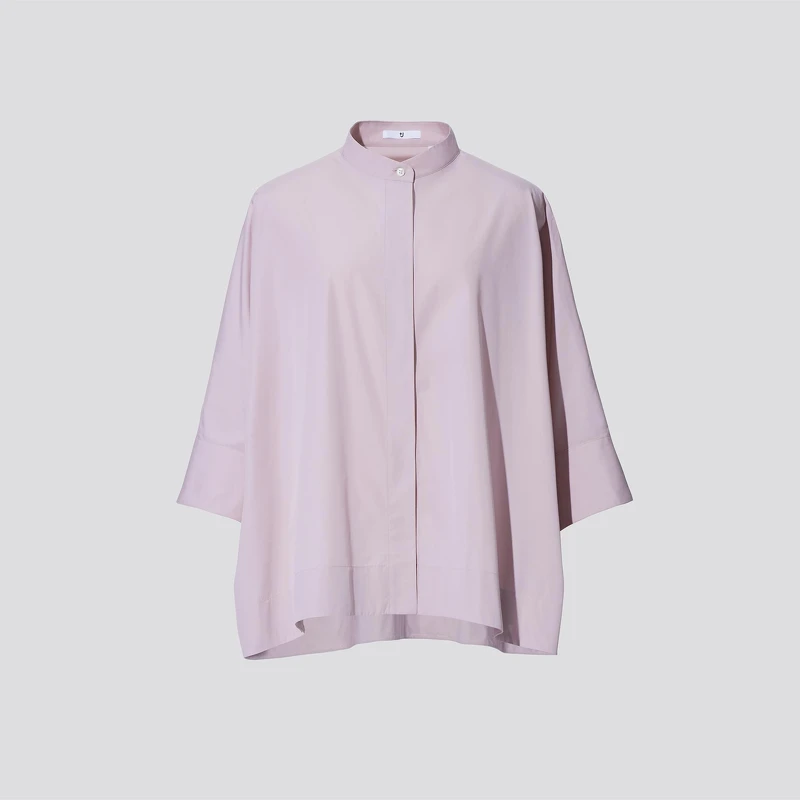 女裝 SUPIMA COTTON 連身袖襯衫(七分袖)_NT$1290