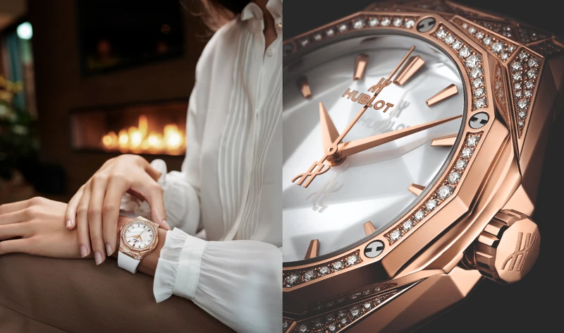 經典融合系列ORLINSKI 光燦白皇金鑽錶 