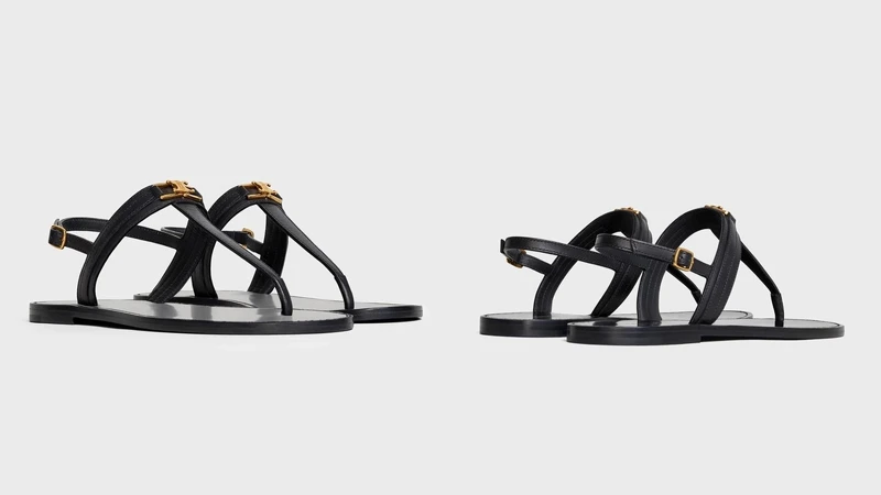 CELINE Triomphe夾腳涼鞋，NT24,500