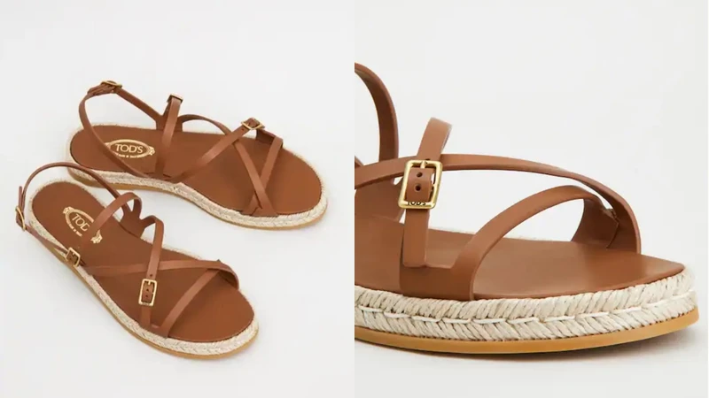 皮革涼鞋，約NT18,300