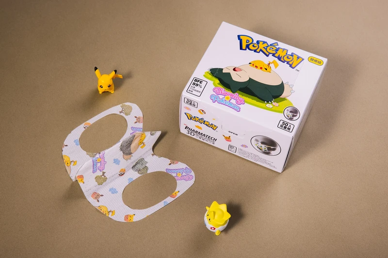 NCI Pharmatech 3D寶可夢立體醫用口罩(白-沉睡寶可夢款),NT499 NCI Pharmatech 3D寶可夢立體醫用口罩(白-沉睡寶可夢款),NT499