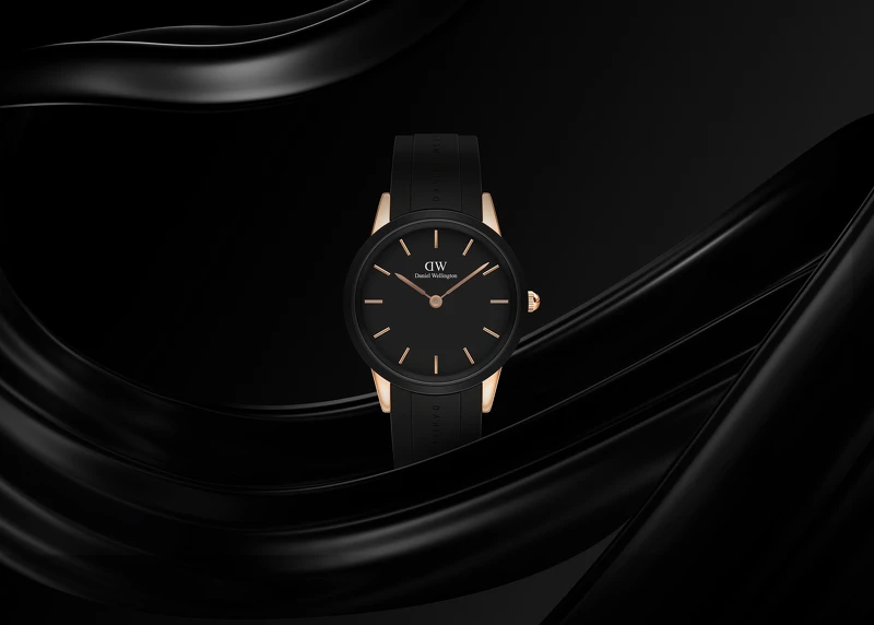 DW ICONIC MOTION躍動黑膠腕錶 DW ICONIC MOTION躍動黑膠腕錶