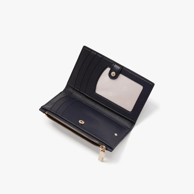 Kate Spade Spencer紙船印花雙折錢夾，NT4,200