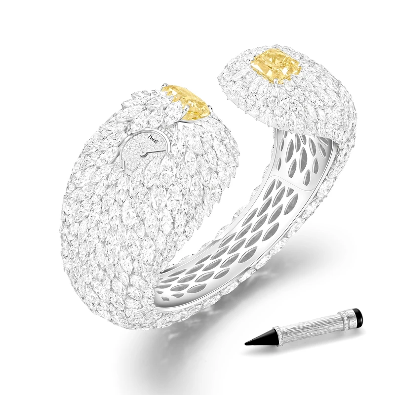 PIAGET Wings of Light系列艷彩黃鑽頂級珠寶鑽石手鐲錶，建議售價NT$89,500,000