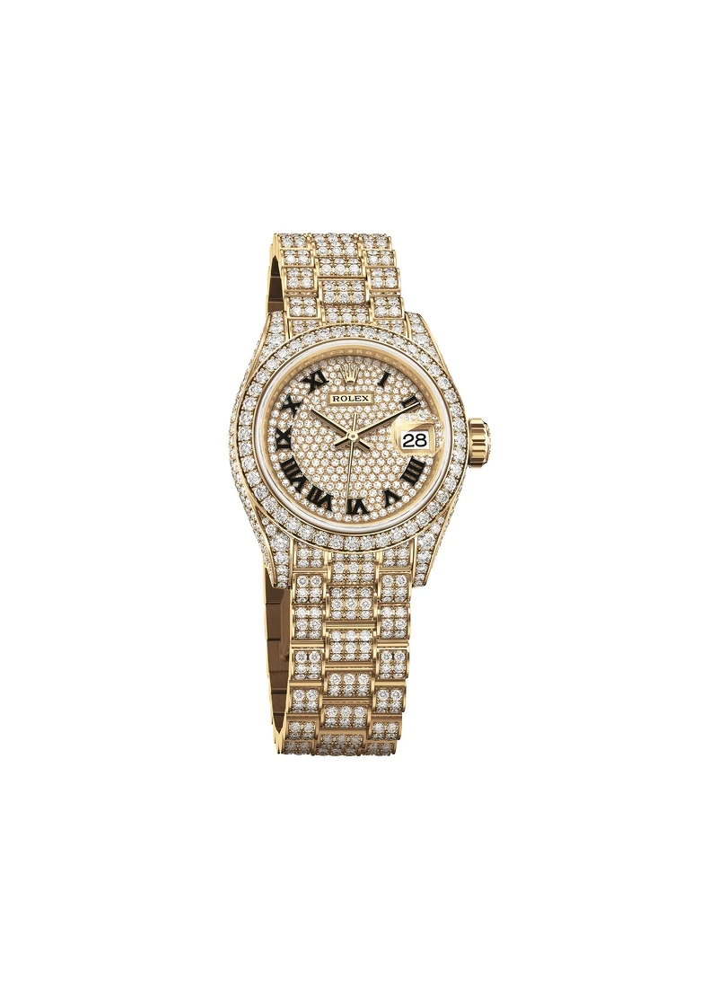 Lady-Datejust 元首型三格實心鏈節 售價電洽 Lady-Datejust 元首型三格實心鏈節 售價電洽