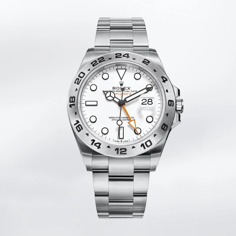 Rolex Explorer II 蠔式鋼 蠔式三格實心鏈節 定價NT282,000 Rolex Explorer II 蠔式鋼 蠔式三格實心鏈節 定價NT282,000