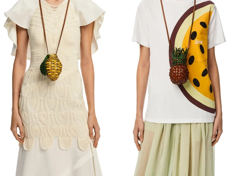 Loewe 迷你檸檬/鳳梨編織包,售價NT$30,000 Loewe 迷你檸檬/鳳梨編織包,售價NT$30,000