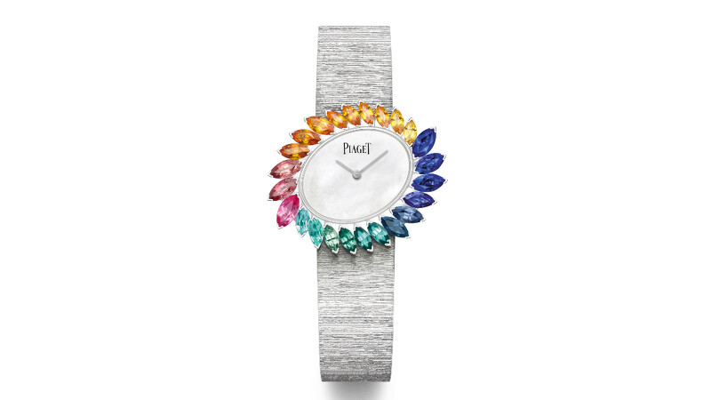 PIAGET Wings of Light系列彩色寶石頂級珠寶腕錶