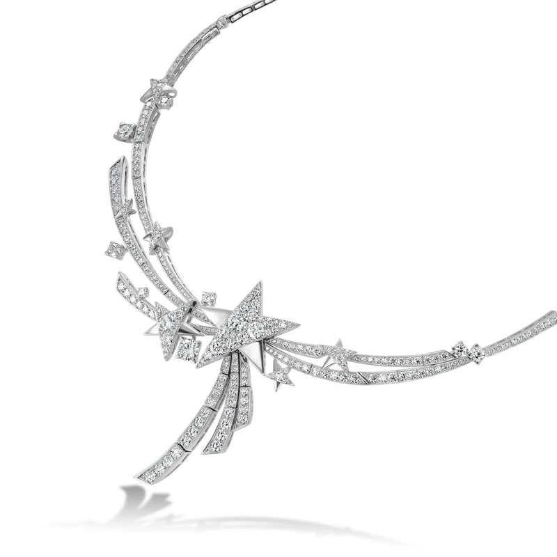 Starlight白K金鑽石項鍊 