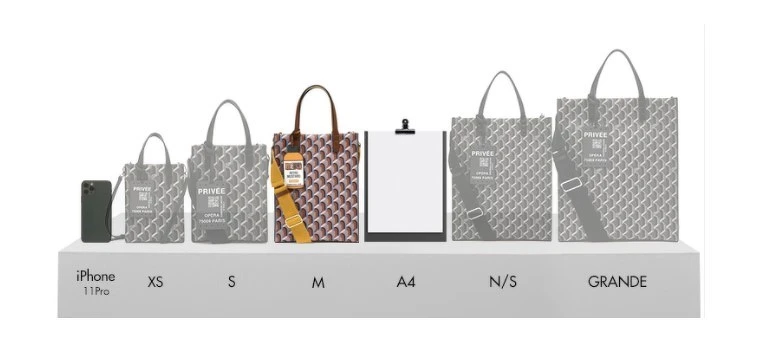 韓國包包品牌 rosa.K 包包尺寸