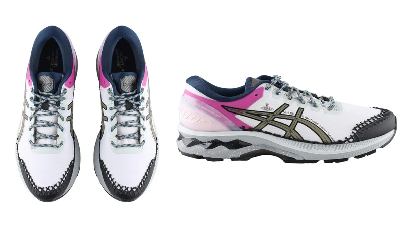 Asics X Vivienne Westwood Gel-Kayano 27白色配上芭比粉＋深藍色