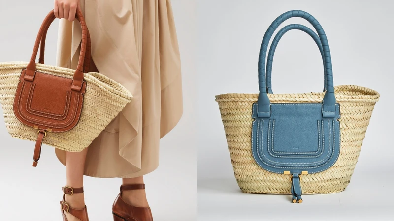 Chloé Marcie Basket 編織包(大/小),售價NT$23,700/19,500 Chloé Marcie Basket 編織包(大/小),售價NT$23,700/19,500