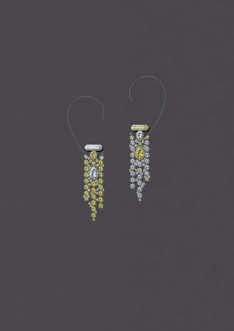 設計手稿:N°5 Abstraction 耳環 設計手稿:N°5 Abstraction 耳環