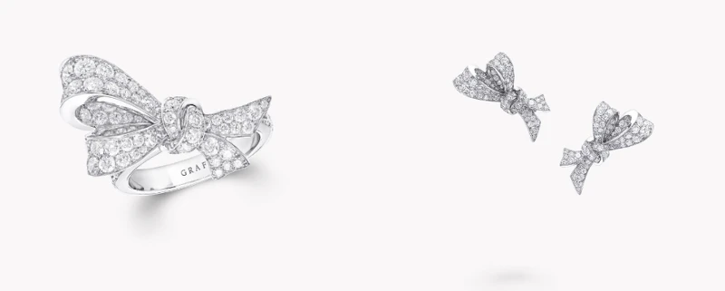 Tilda's Bow圓形鑽石戒指、Tilda's Bow圓形鑽石耳環 (系列售價NTD 150,000起) Tilda's Bow圓形鑽石戒指、Tilda's Bow圓形鑽石耳環 (系列售價NTD 150,000起)
