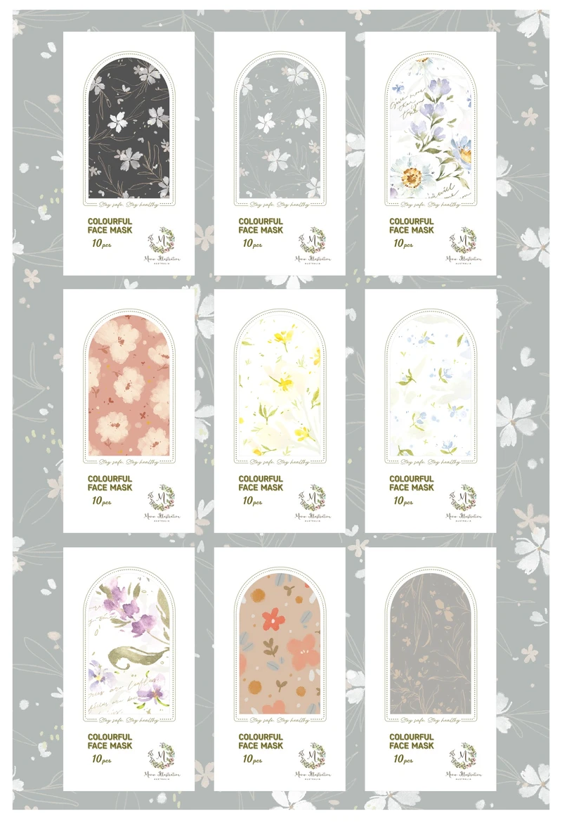 Meow Illustration三層防塵口罩,全包9盒組(10入/盒) ,售價1735元 Meow Illustration三層防塵口罩,全包9盒組(10入/盒) ,售價1735元