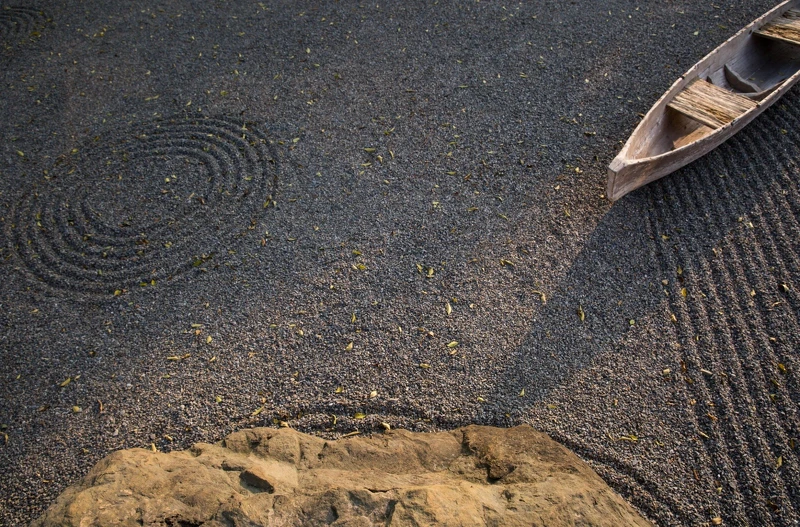 枯山水。 枯山水。