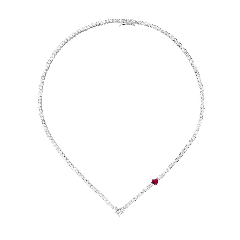 PRETTY WOMAN AUDACIOUS High Jewelry紅碧璽和鑽石項鍊NT$2,373,300 