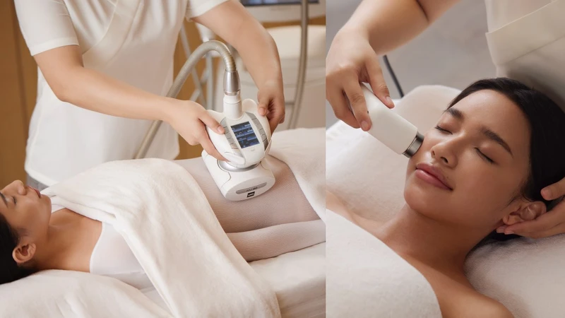 圖片來源:媚登峯/(左)LPG ITG卓越纖引體雕儀、(右)Fusion 3D無痕超導潤顏課程 圖片來源:媚登峯/(左)LPG ITG卓越纖引體雕儀、(右)Fusion 3D無痕超導潤顏課程