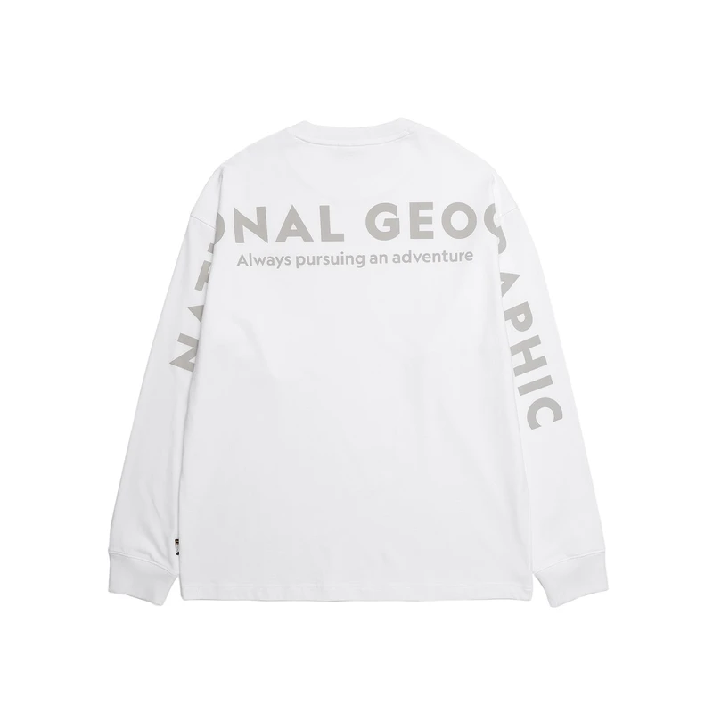 Oversize Letter Pattern Long Sleeve Tee 長袖T恤白色，$2,480