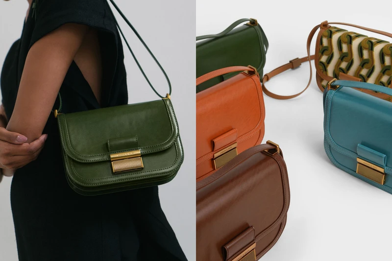 Charles & Keith金扣小方包，售價NT$1,990