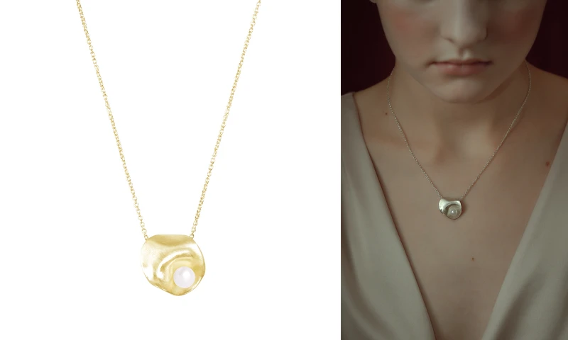 Olivia Yao Jewellery 海潮珍珠項鍊(金/銀),NT$3,800 Olivia Yao Jewellery 海潮珍珠項鍊(金/銀),NT$3,800
