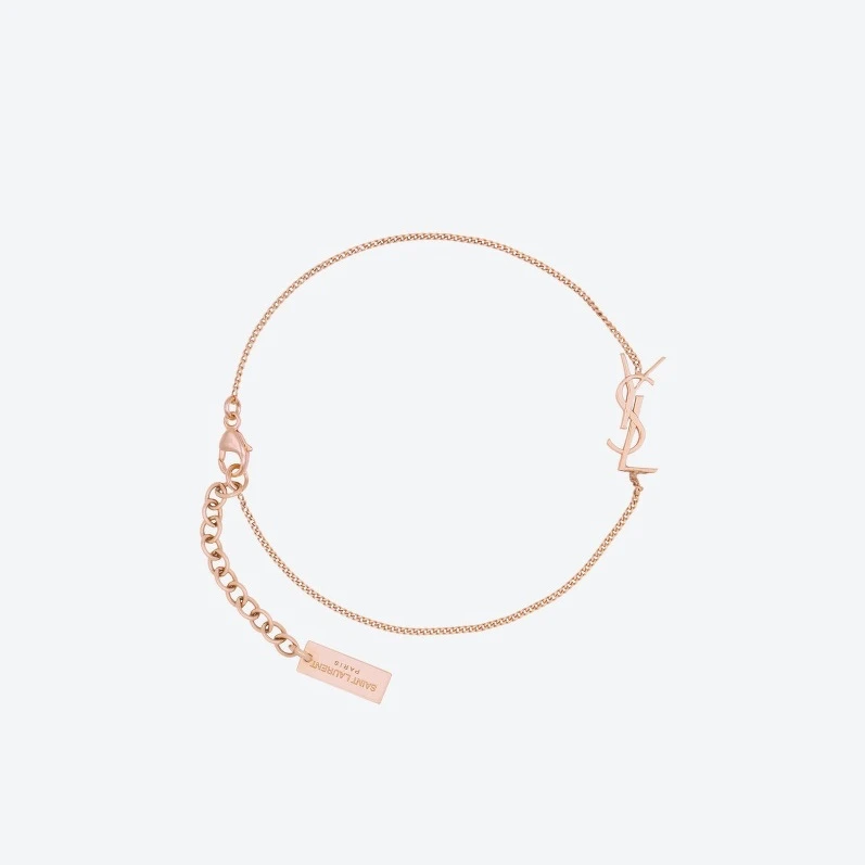 YSL標誌玫瑰粉色手環,NT8,250 YSL標誌玫瑰粉色手環,NT8,250