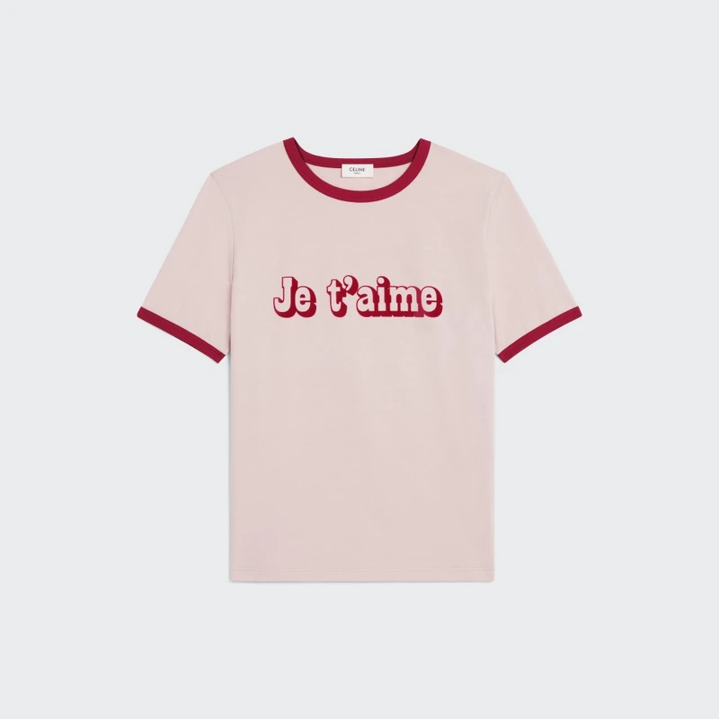 JE T'AIME緄邊短袖上衣，NT17,500 