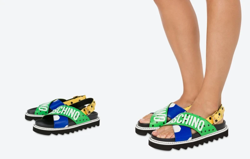 Moschino Cross Sandals Polka Dots，售價請店洽