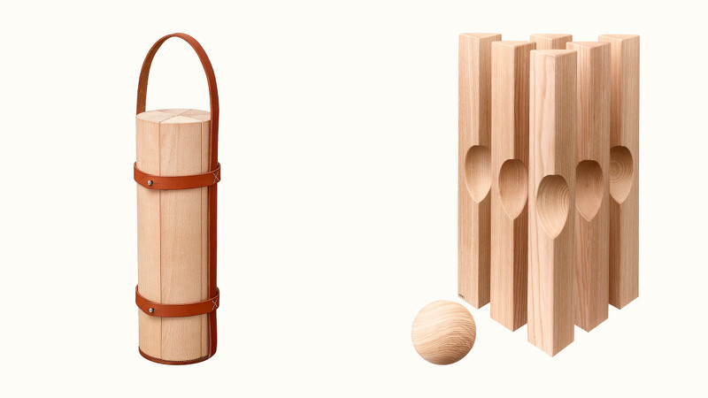 Hermés木製保齡球組，售價2,425美元