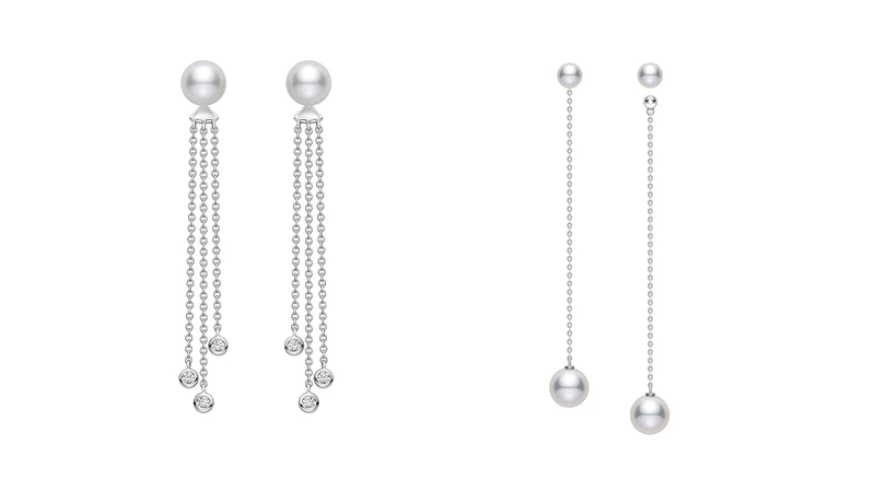MIKIMOTO 珍珠流蘇耳環、MIKIMOTO 珍珠長耳環 