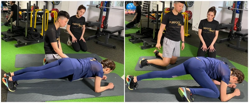 棒式+單腳提腿訓練