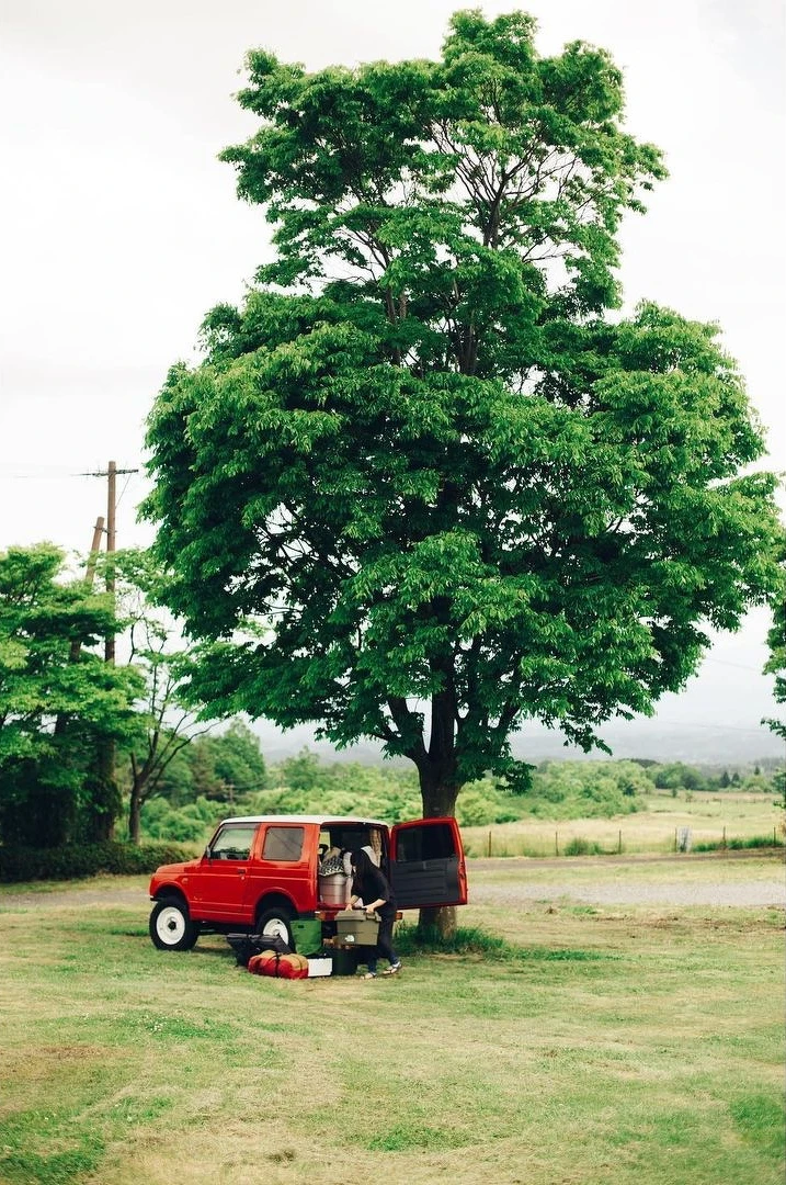 以最少的設備開始了車露活動。（Photo by @nao___chu）