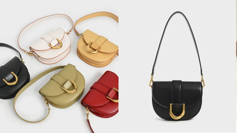 Charles Keith Gabine小型馬鞍包,NT1,990 Charles Keith Gabine小型馬鞍包,NT1,990