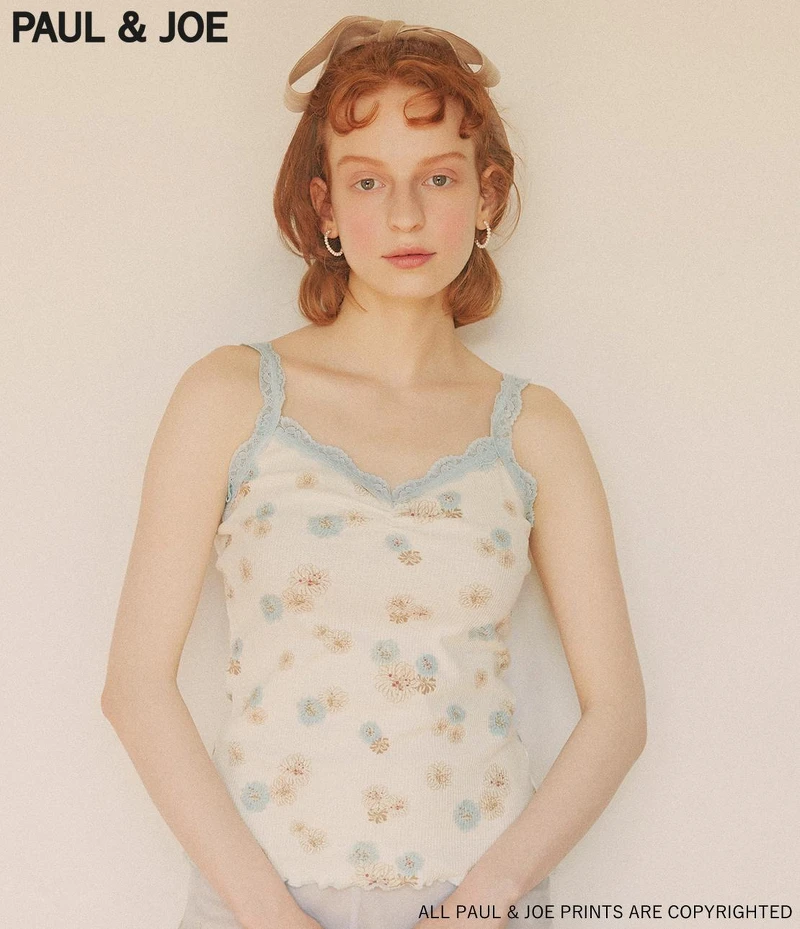 Paul & Joe X PJ 經典印花蕾絲小背心，NT590