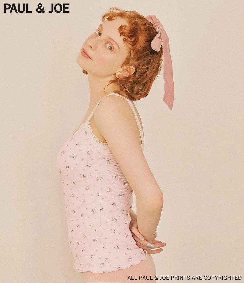 Paul & Joe X PJ 經典印花蕾絲小背心，NT590