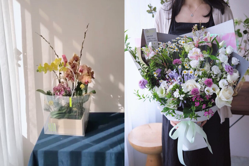 miki 的花束充滿仙氣。