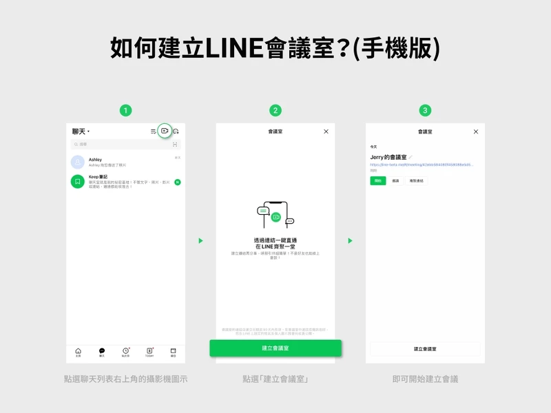 如何建立LINE會議室？(手機版)