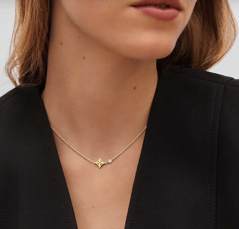 Louis Vuitton Idylle Blossom 系列吊墜項鍊,18K黃金鑲嵌鑽石,NT$72,500 Louis Vuitton Idylle Blossom 系列吊墜項鍊,18K黃金鑲嵌鑽石,NT$72,500