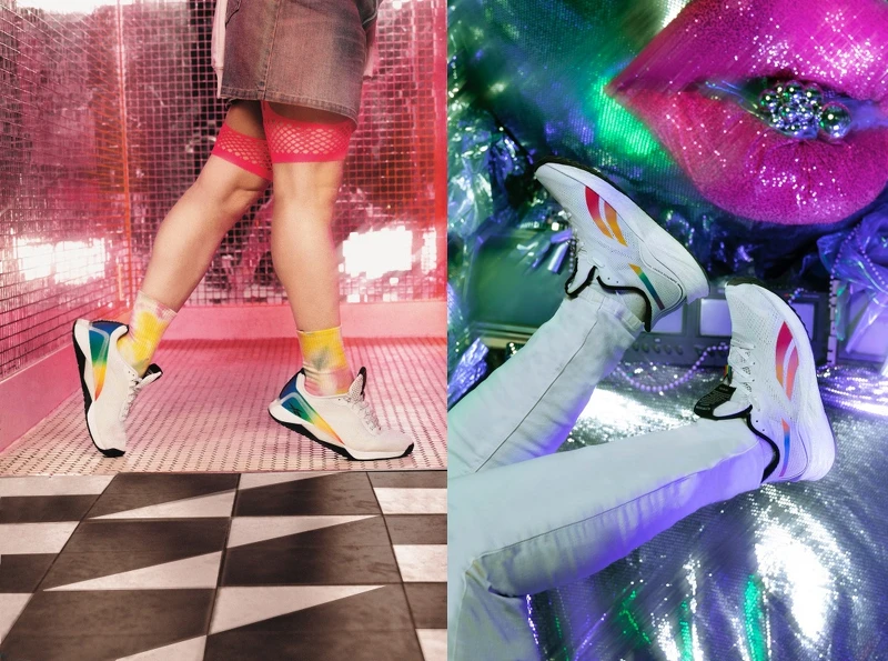 Reebok Pride系列(左)Nano X1訓練用鞋,售價NT$3,950/(右)Floatride Energy 3.0跑鞋,售價NT$2,850 Reebok Pride系列(左)Nano X1訓練用鞋,售價NT$3,950/(右)Floatride Energy 3.0跑鞋,售價NT$2,850