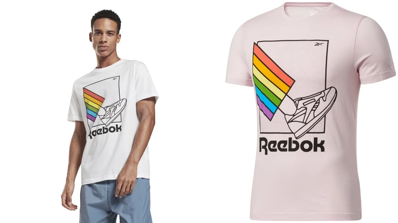 Reebok Pride系列T恤,售價NT$1,080(粉色預計7月中上市) Reebok Pride系列T恤,售價NT$1,080(粉色預計7月中上市)