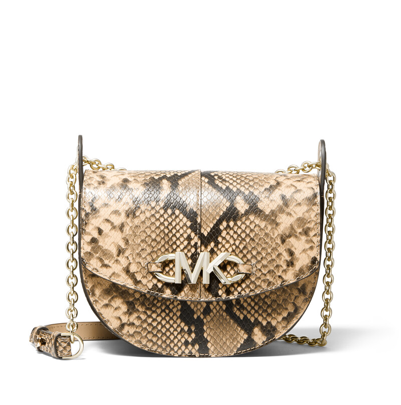 Michael Kors Izzy馬鞍包(蛇紋款),售價NT$14,000 Michael Kors Izzy馬鞍包(蛇紋款),售價NT$14,000