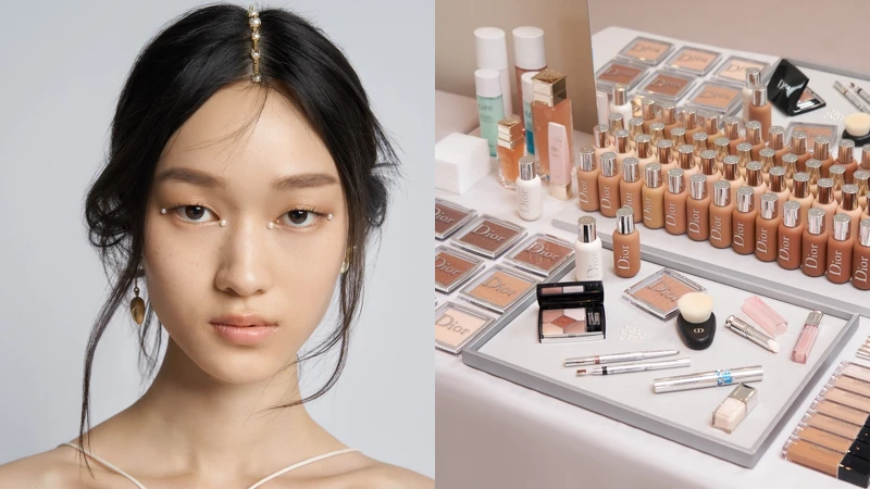 迪奧2022度假系列,由迪奧全球彩妝創意形象總監Peter Philips設計並執行後台彩妝(攝影:Lakovos Kalaitzakis for Christian Dior Parfums)。 迪奧2022度假系列,由迪奧全球彩妝創意形象總監Peter Philips設計並執行後台彩妝(攝影:Lakovos Kalaitzakis for Christian Dior Parfums)。