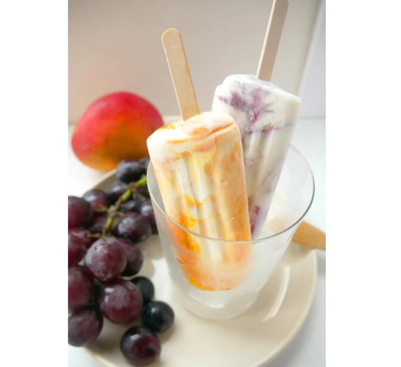 初韻芝士奶蓋Q芒果雪糕，NT49；初韻芝士奶蓋Q葡萄雪糕，NT49(全台萊爾富獨賣)