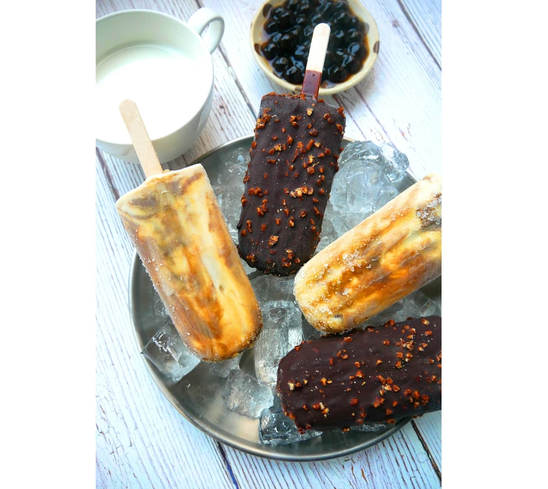 黑糖珍奶雪糕(四入家庭號)NT139、泰式奶茶雪糕(四入家庭號)NT159(全聯販售)