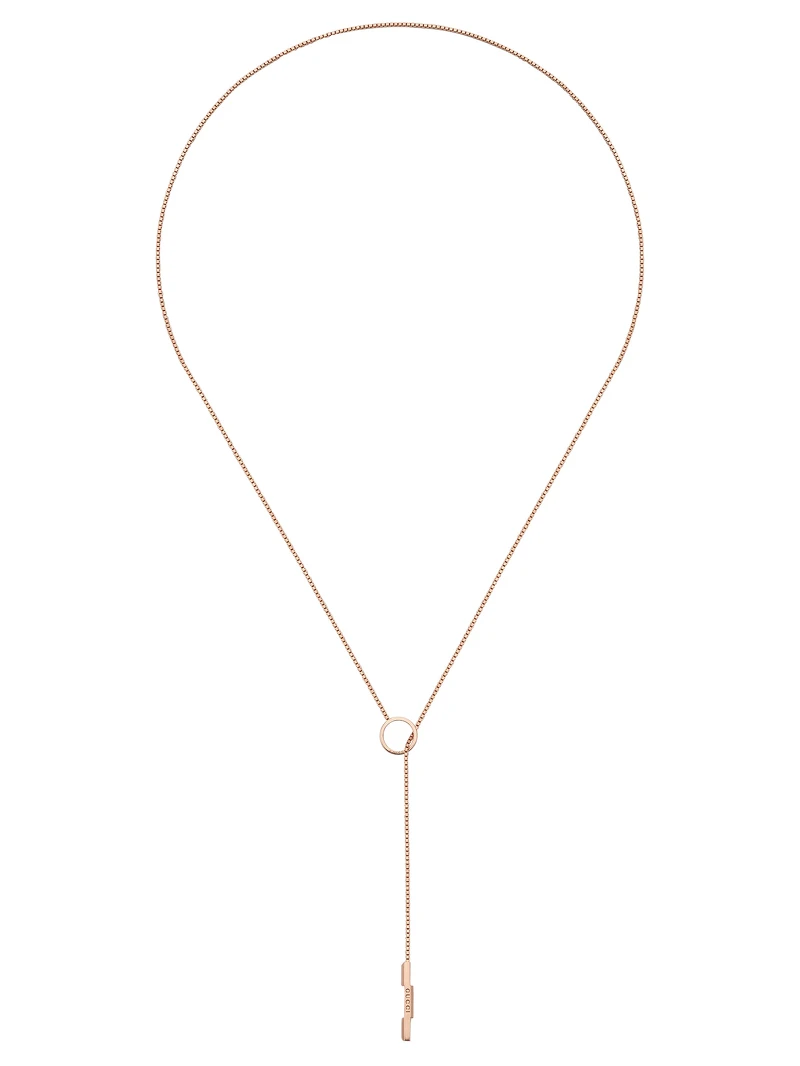 Link to Love系列18K玫瑰金套索項鍊 $50,100