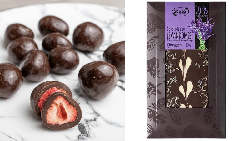 Ruta露特草莓黑巧克力、Ruta露特70%薰衣草黑巧克力 Ruta露特草莓黑巧克力、Ruta露特70%薰衣草黑巧克力